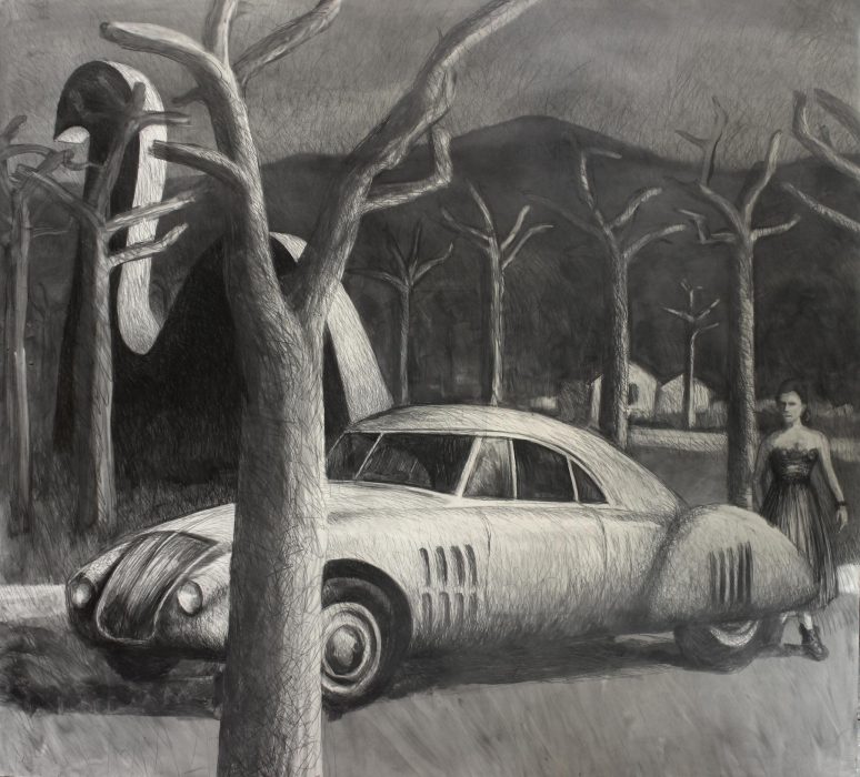 Borcego - 200x183 - grafito sobre tabla