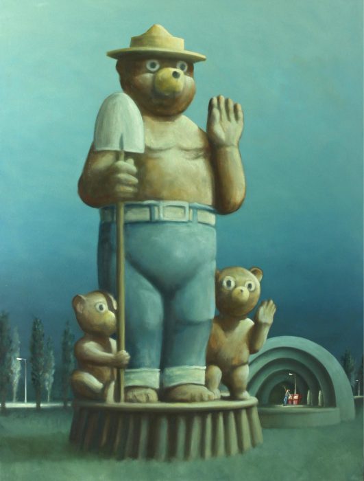 La visitante - 138x183 - Acrílico sobre tela y tablero - 2021