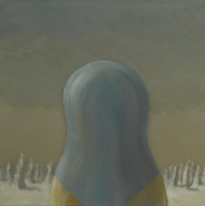 Monja _ La estela - 100x100 - Óleo sobre tela - 2022