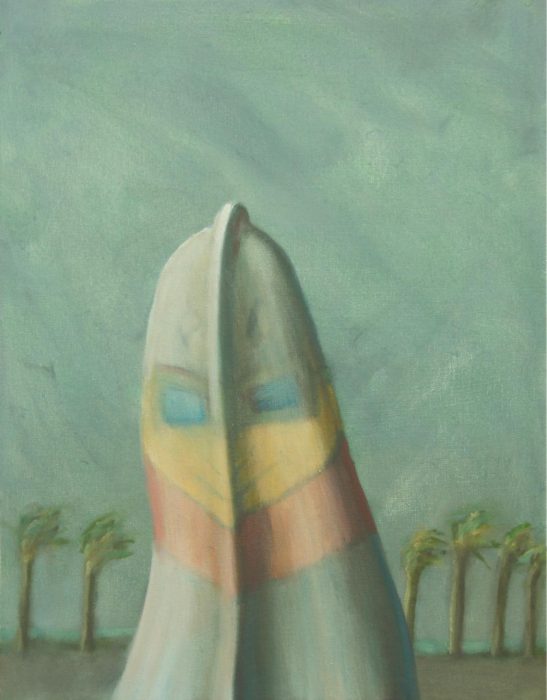 Moto 2 - 51x66 - Óleo sobre tela y tablero - 2023