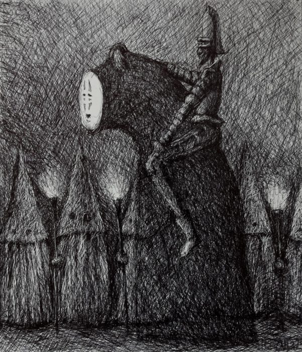 Quijote 6 - 20x30 - Tinta sobre PVC - 2024
