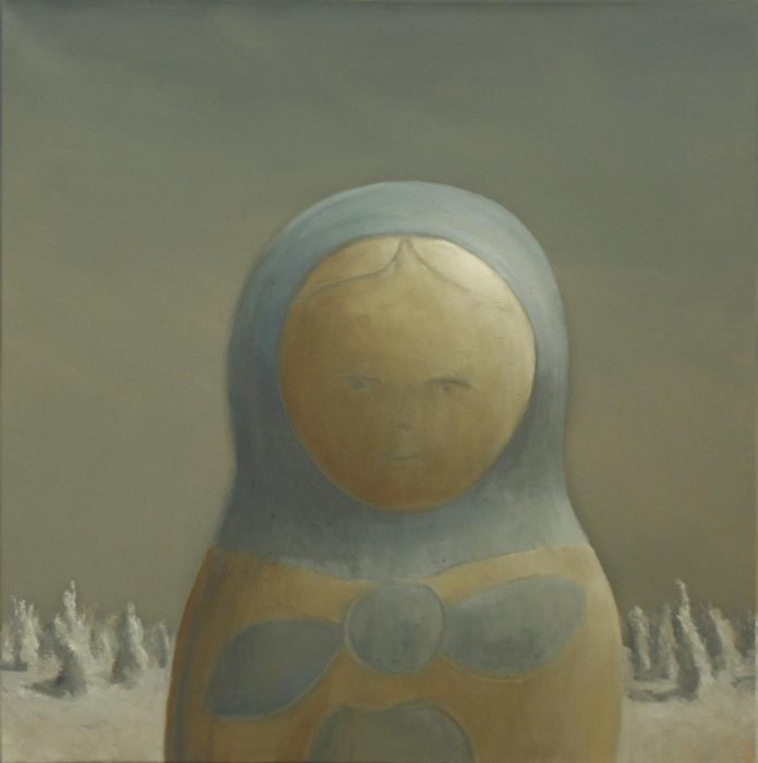 Rusa _ La estepa - 100x100 - Óleo sobre tela - 2022