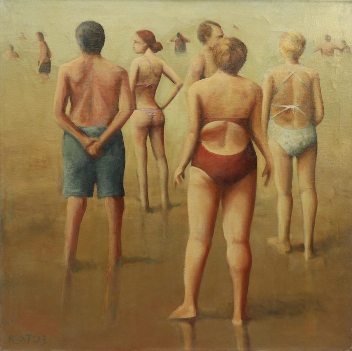 Se nubla - Díptico B - 100x100 - Óleo sobre tela - 2003