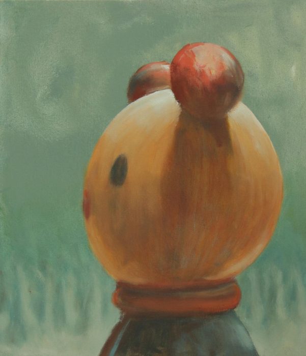 Sonajero 1 - 56x66 - Óleo sobre tela y tablero - 2023