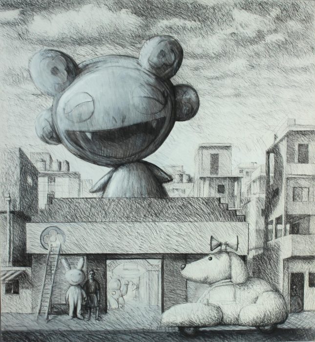 Super - 183x200 - Carbonilla sobre tela