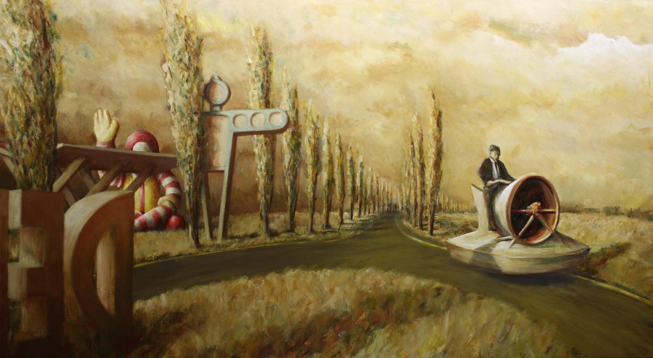 Verano tardío - 420x200 - Acrílico sobre tela - 2014
