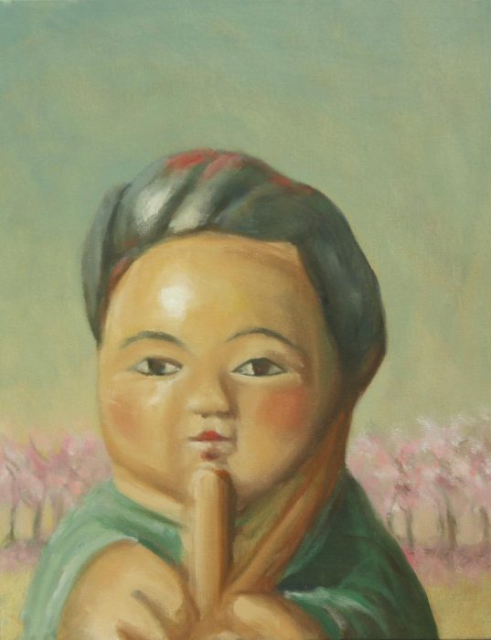 Wawa 2 - 51x66 - Óleo sobre tela y tablero - 2023